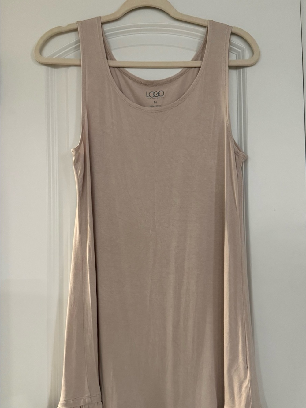 LOGO by Lori Goldstein Sleeveless Tank in Blush Taupe